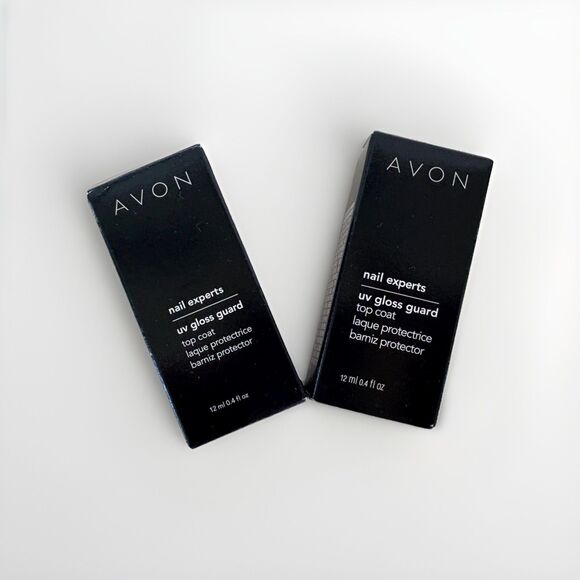 Set of 2 Avon Nail Experts UV GLOSS GUARD Top Coat Glossy  .4 oz/12mL NEW - Picture 2 of 3